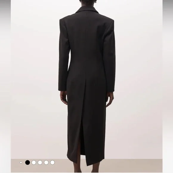 Because Of Alice Black Asymmetric
Tailored Longline Coat - Picture 2 of 5